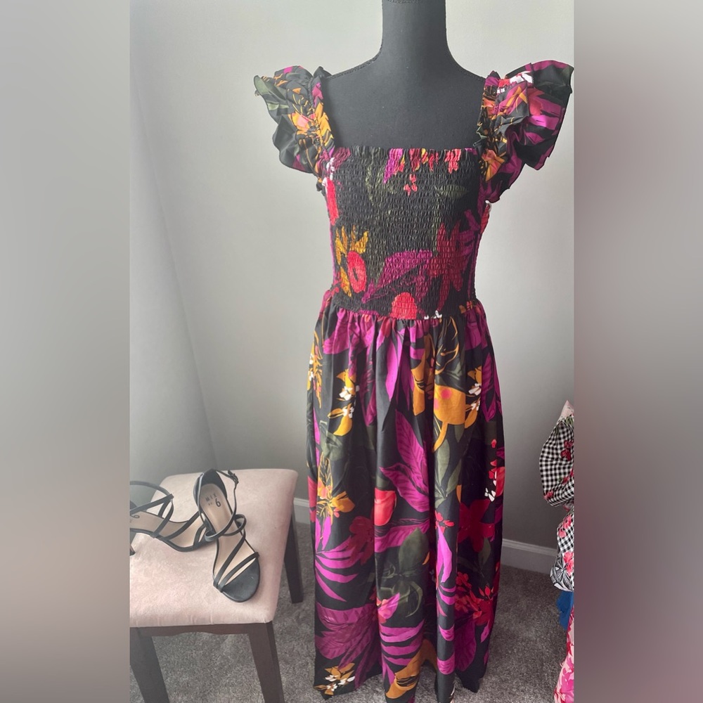 Tropical print maxi NWT LARGE/XL